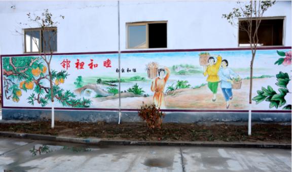 万载乡镇文化墙 乡风文明焕发新活力